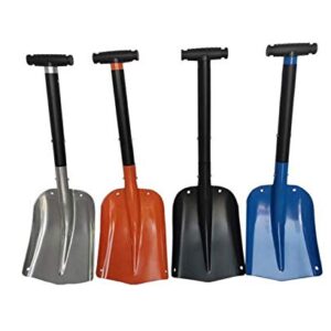 Snow Shovel, Moonite Detachable Portable Compact Emergency Snow Shovel for Driveway, Sturdy Metal Snow Shovel with Extendable Handle, Perfect for Garden Car Driveway Camping Outdoor Activities