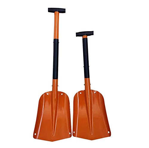 Snow Shovel, Moonite Detachable Portable Compact Emergency Snow Shovel for Driveway, Sturdy Metal Snow Shovel with Extendable Handle, Perfect for Garden Car Driveway Camping Outdoor Activities