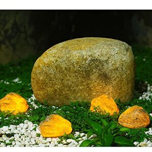 Solar Garden Lights Outdoor Simulation Stone lamp Waterproof Landscape Night Lights for Lawn/Patio/Path Four Stones