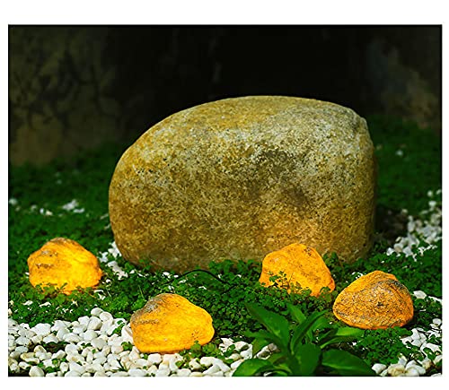 Solar Garden Lights Outdoor Simulation Stone lamp Waterproof Landscape Night Lights for Lawn/Patio/Path Four Stones