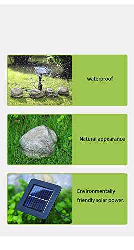 Solar Garden Lights Outdoor Simulation Stone lamp Waterproof Landscape Night Lights for Lawn/Patio/Path Four Stones