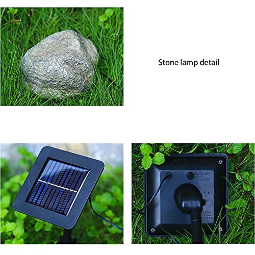 Solar Garden Lights Outdoor Simulation Stone lamp Waterproof Landscape Night Lights for Lawn/Patio/Path Four Stones