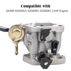 GX390 GX340 Carburetor Compatible with Honda GX340 GX360 GX390 11HP 13HP Engine Generator Lawn Mower Motor Carb Replaces 16100-ZF6-V01