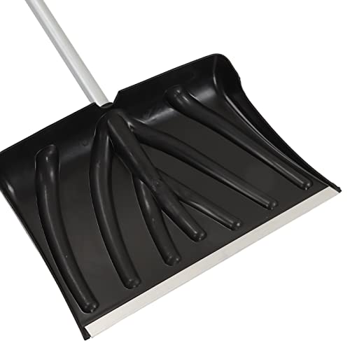 Wide Snow Shovel, Large Capacity Garden Snow Shovel 17.7in Width D Shaped Handle Sturdy Durable Anti Slip Foam Detachable Widely Used for Garage