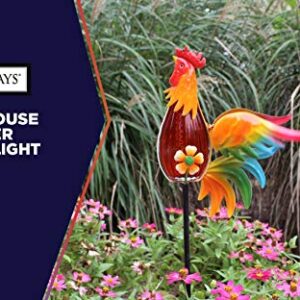 Moonrays 96343 Farmhouse Rooster Stake Light, Multi-Color