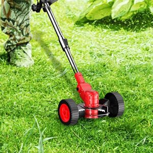 huibei String Trimmer Wheels | Electric Grass Trimmer Attachments | Rust-Resistant Grass Cutter Accessories for House, Garden Tools for Edger Support, Garden Auxiliary