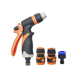 xihe garden irrigation sprinklers portable high pressure water gun cleaning car washer garden watering hose nozzle nozzle foam water gun (color : a x 1i2 hose)