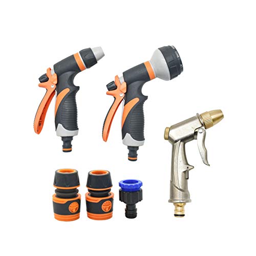 Xihe Garden Irrigation Sprinklers Portable High Pressure Water Gun Cleaning Car Washer Garden Watering Hose Nozzle Nozzle Foam Water Gun (Color : A x 1I2 Hose)