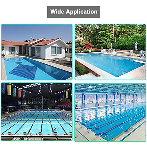 LILANAI Rectangle Inground Safety Pool Cover Blue, Garden/Backyard Winter Frame Pool Protection Cover, Waterproof/Anti-Dust/Rainproof/Anti-Snow (Size : 2x8m(7ftx26ft))