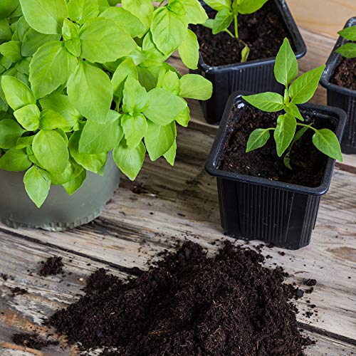 Minute Soil - Compressed Coco Coir Fiber Grow Medium - 1 Block = 15 Gallons of Potting Soil (Approx Wheelbarrow Full) - Gardening, Flowers, Herbs, Microgreens - Add Water - Peat Free - OMRI Organic