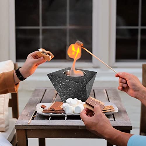 Tabletop Fire Pit, Indoor Fire Pit, Ethanol Fire Pit Table Top Firepit, Fire Bowl, Smores Maker,Mini Personal Fireplace Indoor Outdoor Garden Decor(Starlight Style)