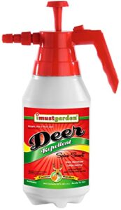 i must garden deer repellent: easy pump spray bottle – spice scent deer spray for gardens & plants – 45oz ready to use
