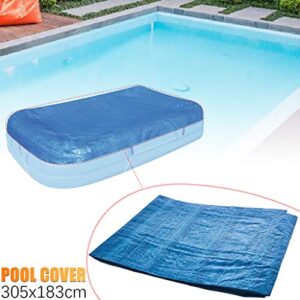 Swimming Cover Paddling Pools Family for Garden Pool Inflatable Outdoor Tools & Home Improvement Floating Seat Blue