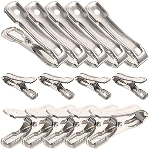 Yardwe Metal Clips 40pcs Greenhouse Clamps Stainless Steel Garden Clips Anti-wind Greenhouse Clamp Garden Support Frame Metal Green House Supplies for Shade Cloth Film Plant Netting Greenhouses