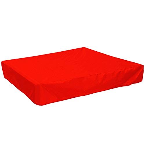 A sixx Sandbox Cover, Durable Pool Cover, Swimming Pool Cover Backyard for Garden(red, 120 * 120 * 20cm)