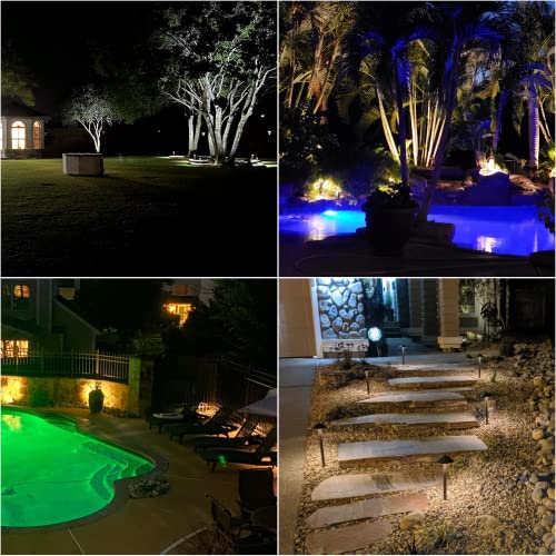 Malibu 10W Pro Style Light Decorative Pathway Landscape Lights, Low Voltage Pro Path Yard Lights for Garden Landscape Path Pathway Lights Lawn Lamp, 8 PK Aged Brass by Malibu 8308-9103-08