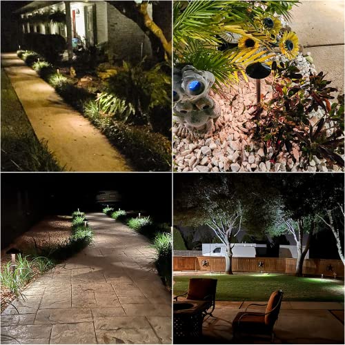 Malibu 10W Pro Style Light Decorative Pathway Landscape Lights, Low Voltage Pro Path Yard Lights for Garden Landscape Path Pathway Lights Lawn Lamp, 8 PK Aged Brass by Malibu 8308-9103-08