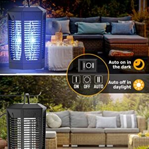 Bug Zapper Outdoor, Pophies Bug Zapper Indoor Plug in with 4200v High Powered, 18w Bug Zapper Outdoor Waterproof, Mosquito Killer Up to 2300 Sq Ft, Electric Bug Zapper for Patio Garden Home Kitchen