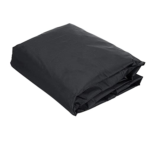 HWOEK Outdoor Square Hot Tub Cover Waterproof Dustproof Anti-UV 210D Oxford Fabric Garden SPA Bath Pool Cover Multiple Sizes to Choice,Black,244x244x30cm