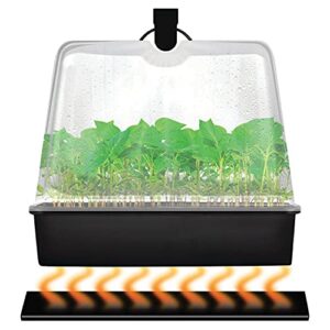 Super Sprouter Premium Heated Propagation Kit for Starting Seeds or Cuttings, Includes Heat Mat, Tray, Grow Light, and More