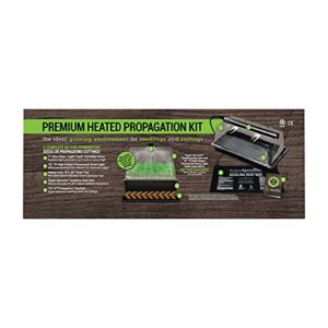 Super Sprouter Premium Heated Propagation Kit for Starting Seeds or Cuttings, Includes Heat Mat, Tray, Grow Light, and More