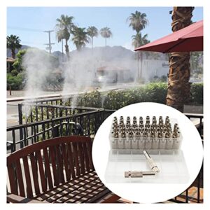 VIEUE Garden Drip Irrigation System Accessories 500pcs Mist Cooling Lock Nozzle with Filter 0.1-0.6mm (Color : 0.5mm Orifice)