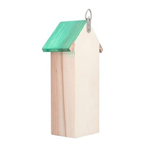 01 House, Durable Hanging House Multi-Purpose Tubular Channel Design Wooden for Garden