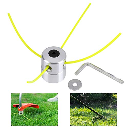 Zyyini Grass Strimmer Head, Grass Trimmer Heads Brush Cutter Accessory Power Tools Universal Type for Garden Lawn Patio