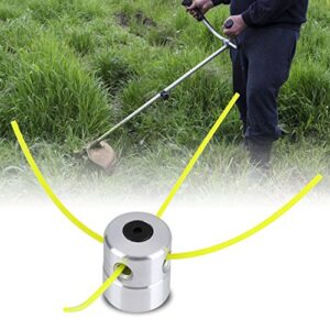 Zyyini Grass Strimmer Head, Grass Trimmer Heads Brush Cutter Accessory Power Tools Universal Type for Garden Lawn Patio