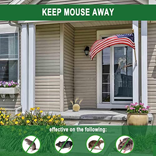 Whemoalus Rodent Repellent Balls SEALUXE, Pack of 4 Mouse Repellent,Rat Repellent,Rats Deterrent Indoor,Mint Mice Repellent, Peppermint Oil to Repel Mice and Rats