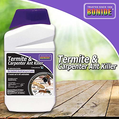 Bonide Termite & Carpenter Ant Killer, 32 oz Concentrated Insect Killer, Long Lasting Treatment for Lawn & Home