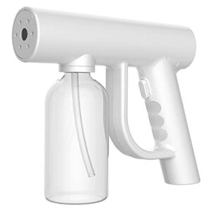 portable disinfectants fogger machine,handheld rechargeable sprayer,sanitizer spray gun,steam gun for home,office,school,garden 300ml -white faruta