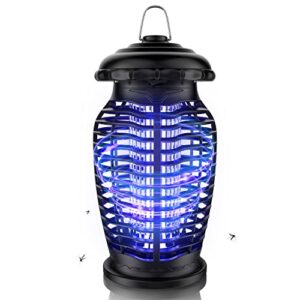 bug zapper – powerful electric mosquito zapper fly killer for outdoor and indoor – 4200v metal mesh, insect fly trap indoor mosquito killer for home, garden, patio, backyard (15w)