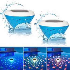 solar floating pool lights,color changing fish pattern swimming pool lights,glow in the dark led pool floating fish lights,ip67 waterproof outdoor pool lights that float for pool,pond,hot tub-2 pack