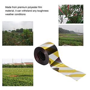 Bird Scare Tape, Ultra Strong Bird Scare Ribbon 6PCS Sturdy for Orchards for Gardens for Lawn
