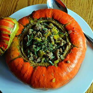 Turks Turban Gourd Squash Seeds for Planting, 25+ Heirloom Seeds Per Packet, (Isla's Garden Seeds), Non GMO Seeds, Botanical Name: Cucurbita Maxima 'Turban', Great Decoration or Gift