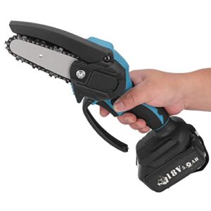 Electric Chainsaw, Mini Chain Saw High Speed Cordless Safe Handheld Ergonomic Handle for Garden Pruning