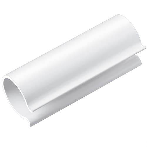 16 Pieces White Clamp for PVC Pipe Greenhouses, Row Covers, Shelters, Bird Protection, 2.4 Inches Long (for 1/2 Inch PVC Pipe)