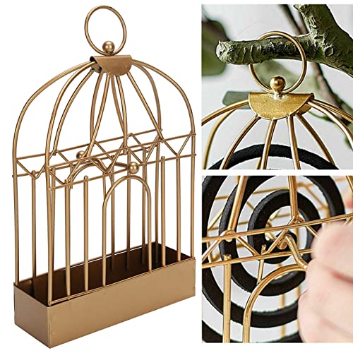 Repellent Coil Holder, Gold Strong Toughness Durable Coil Holder, Garden Patio for Courtyard Balcony