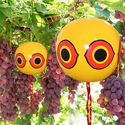 MorTime 3PCS Balloon Bird Repellent, 24" Terror Eye to Scare Birds in Garden Outdoors, Keep Ducks Away from Swimming Pool