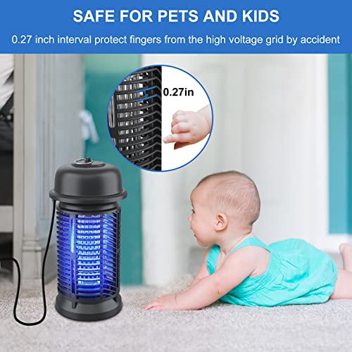 Bug Zapper Outdoor, Electric Mosquito Zapper 20W High Powered, Fly Zapper Waterproof, for Indoors, Home, Patio, Garden