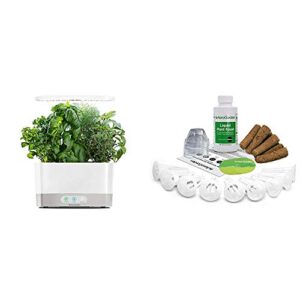 aerogarden harvest with gourmet herb seed pod kit – hydroponic indoor garden, white & grow anything seed pod kit for hydroponic indoor garden, 9-pod