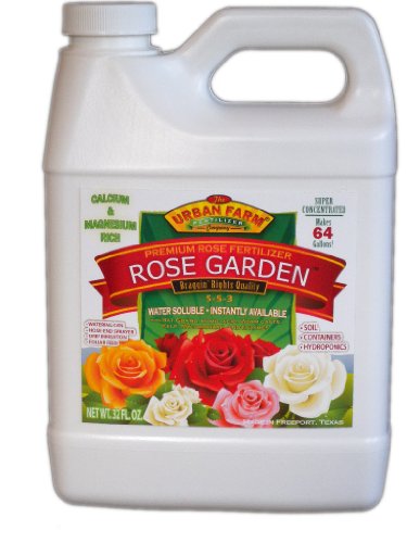 Urban Farm Fertilizers Rose Garden Fertilizer, 1 quart.