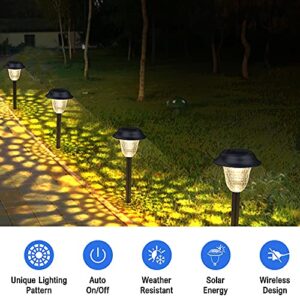 LIDORE Solar Outdoor Pathway Lights LED Landscape Garden Lights Waterproof Outdoor Decorative for Walkway Patio Yard (8pcs)