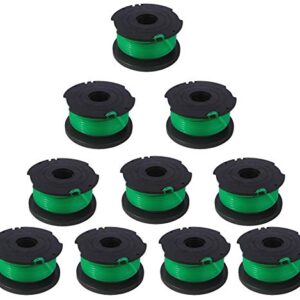 GH3000 Trimmer Spool Replacement Compatible with Black and Decker SF-080 SF-080-BKP GH3000R LST540B LST540 Auto Feed Weed Eater, SF080 Spool Refills 20ft 0.080 inch Single Line, GH3000 Spool