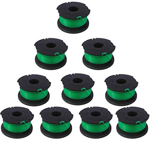 GH3000 Trimmer Spool Replacement Compatible with Black and Decker SF-080 SF-080-BKP GH3000R LST540B LST540 Auto Feed Weed Eater, SF080 Spool Refills 20ft 0.080 inch Single Line, GH3000 Spool