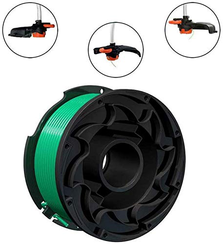 GH3000 Trimmer Spool Replacement Compatible with Black and Decker SF-080 SF-080-BKP GH3000R LST540B LST540 Auto Feed Weed Eater, SF080 Spool Refills 20ft 0.080 inch Single Line, GH3000 Spool