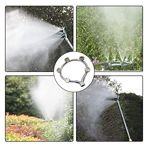 Atomizing Nozzles Stainless Steel Misting Nozzles Ring Shaped Porous Atomizing Misting Sprayers for Garden Humidification Spraying