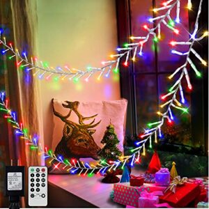 heceltt 98ft christmas lights 1000led, plug in fairy lights with 8 modes, memory and high density, christmas decorations for wedding holiday party garden xmas tree indoor outdoors, multi color