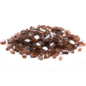 margo garden products 1/2″ 10lbs dragon glass, 10 lb, copper